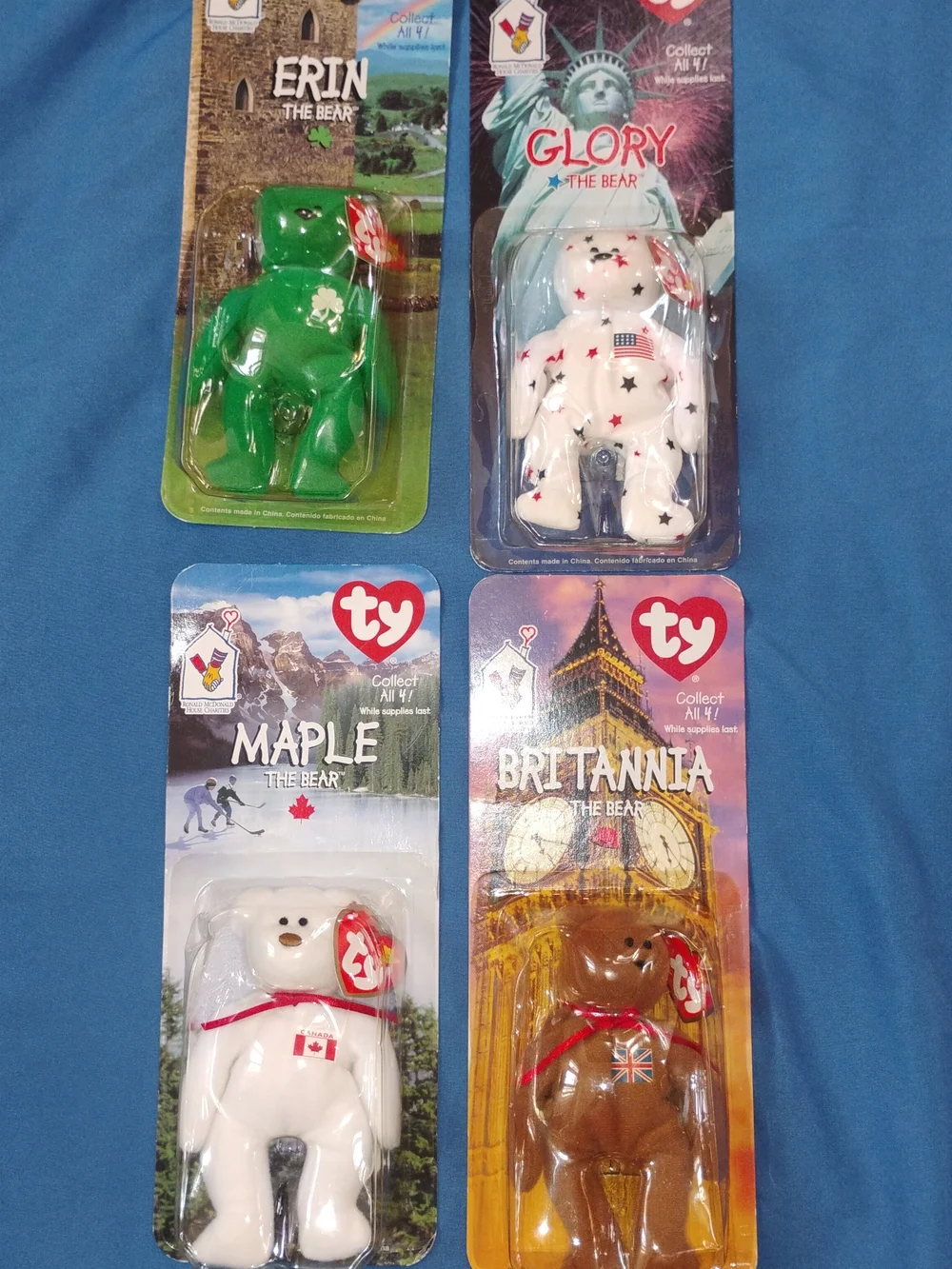 Complete set of Ty Teenie Beanie Babies from the 1999 McDonald's promotion
